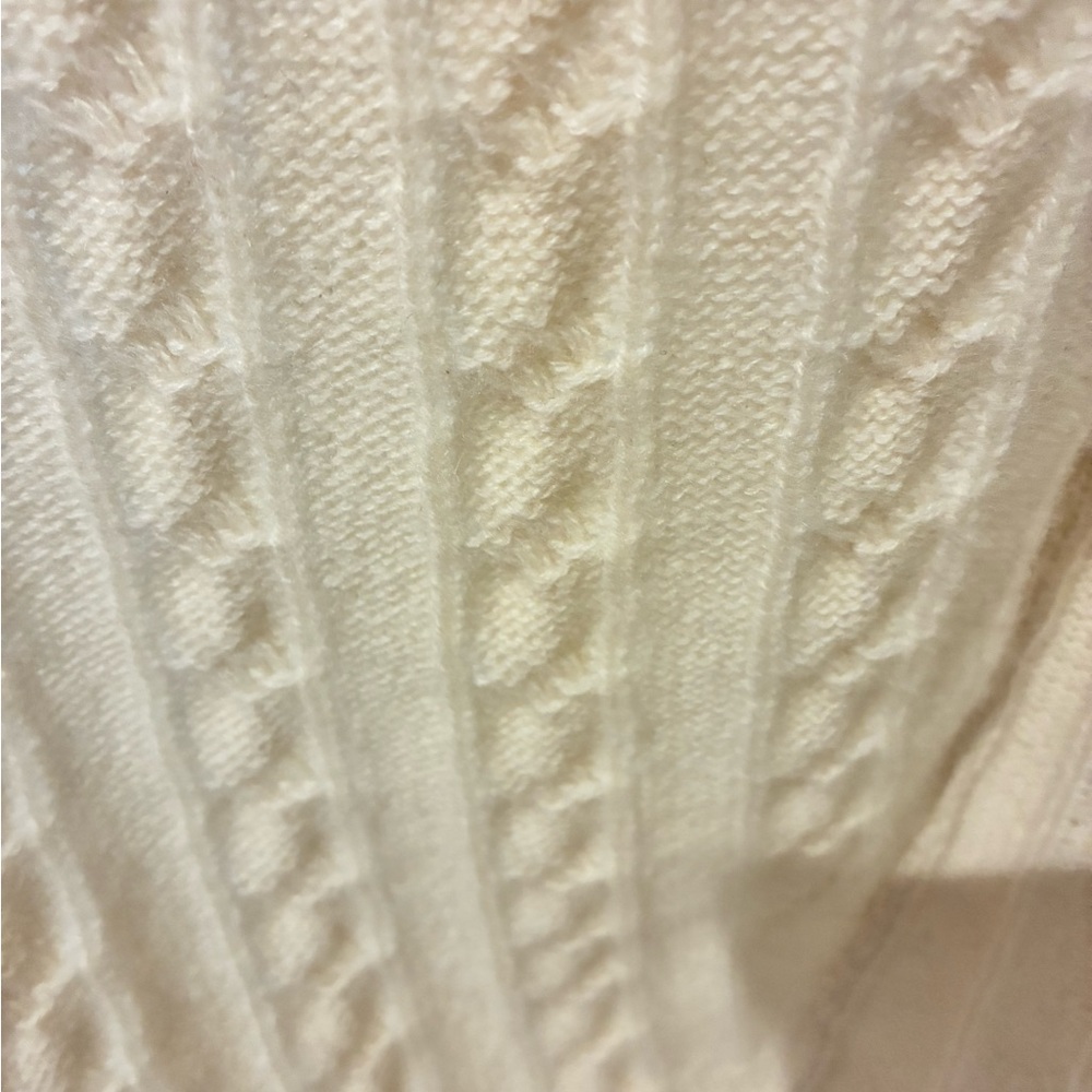 Neiman Marcus Cashmere Cream Cowl Neck Sweater - Picture 3 of 5